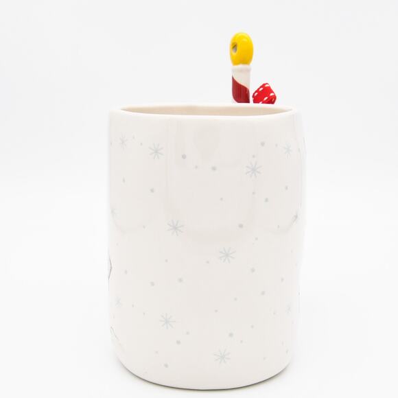 Rae Dunn Christmas Mug, North Pole Santa Mug with Spoon, 16oz Ceramic Coffee Cup - Picture 5 of 10